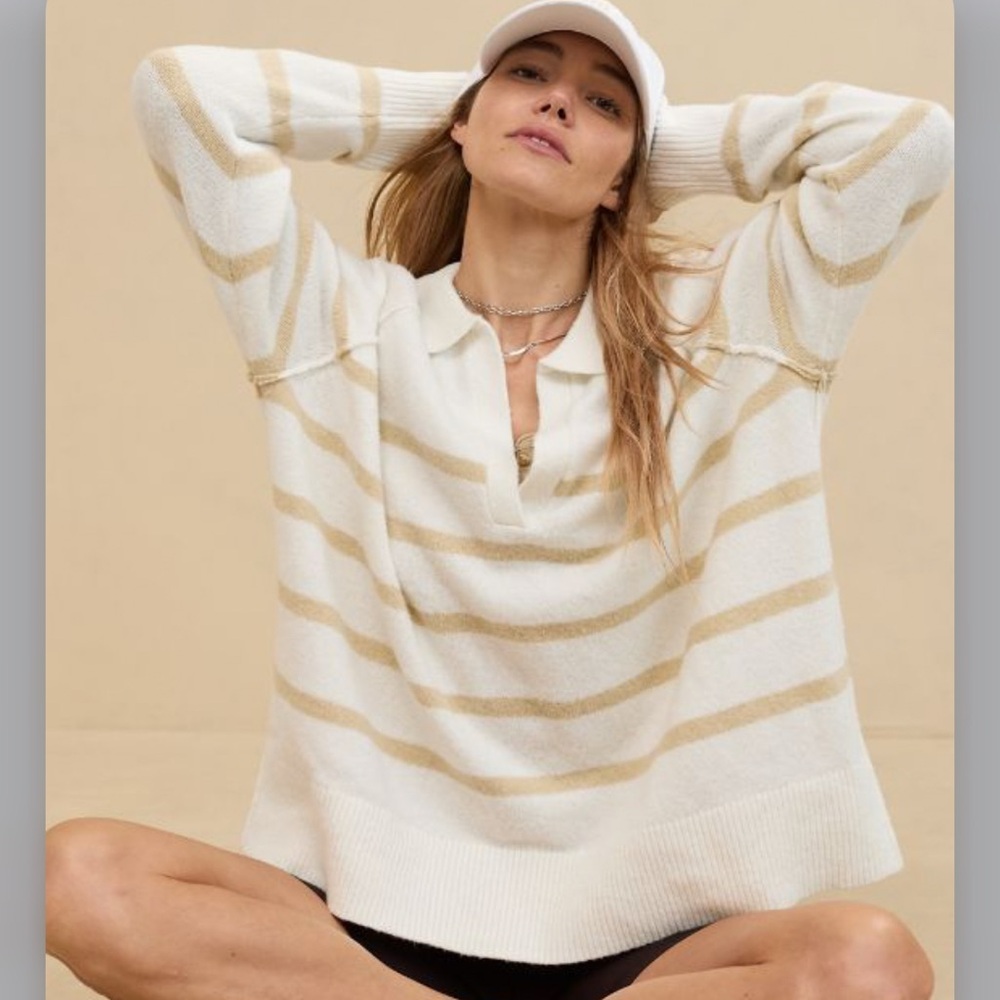Aerie Unreal Polo Sweater NWT
